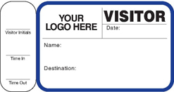 Visitor Badge #763 for school security