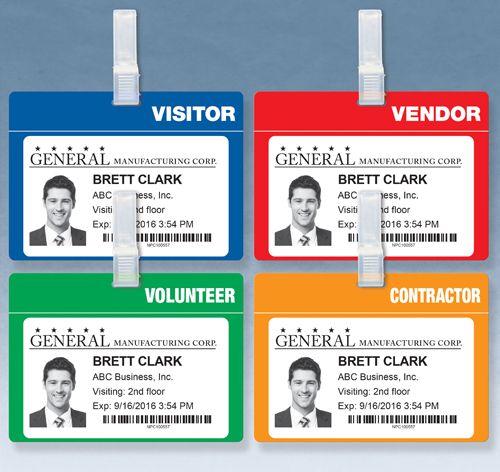 Badge Tags for different types of visitors